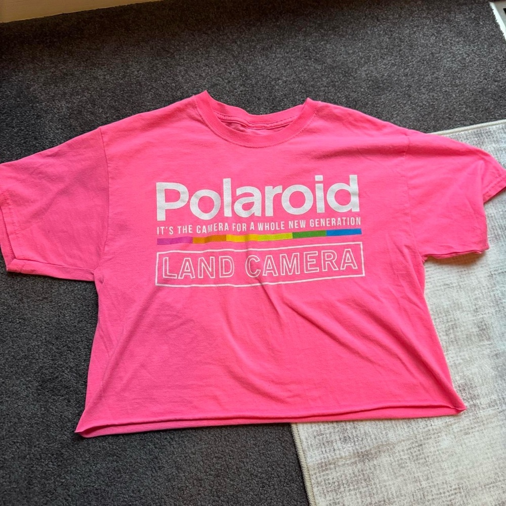 Polaroid Pink Land Camera T-Shirt